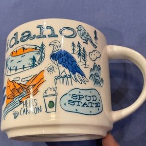 Starbucks Idaho Been There Series Mug - White and Blue